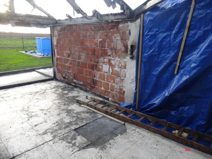 Reinigen woning na brandschade te galmaarden 05