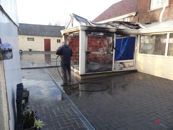 Reinigen woning na brandschade te galmaarden 07 1